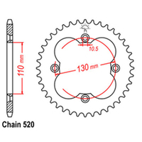 RK Rear Sprocket 38 Tooth 32-HA2-38