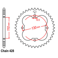 RK Rear Sprocket 50 Tooth 32-HF7-50