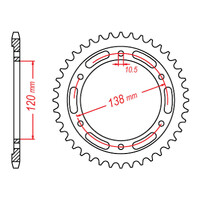 RK Rear Sprocket 36 Tooth 32-K0A-36