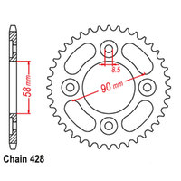 RK Rear Sprocket 37 Tooth 32-K88-37