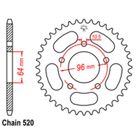 RK 37T Rear Sprocket for Honda XL200R 1983