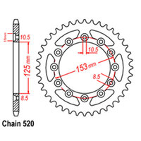RK Rear Sprocket 44 Tooth 32-KS6-44