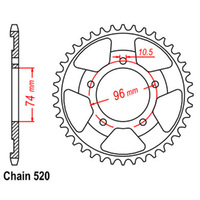 RK Rear Sprocket 41 Tooth 32-KV3-41