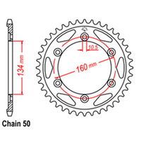 RK Rear Sprocket 43 Tooth 32-MCJ-43