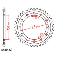 RK Rear Sprocket 43 Tooth 32-MFN-43