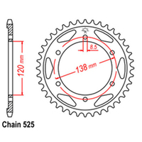 RK Rear Sprocket 38 Tooth 32-MR7-38