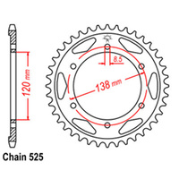 RK 38T Rear Sprocket for Honda RVF750 RC45 1994