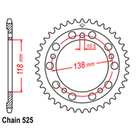 RK Rear Sprocket 39 Tooth 32-MV4-39