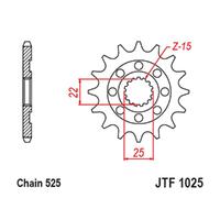RK Front Sprocket 15T for Royal Enfield CONTINENTAL GT 650 2019-2023