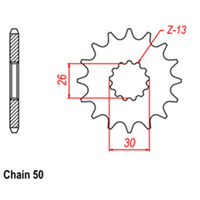 RK Front Sprocket 19T 41-T01-19