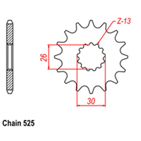 RK Front Sprocket 18T 41-T03-18