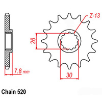 RK Front Sprocket 18T for Triumph 865 Scrambler 2016