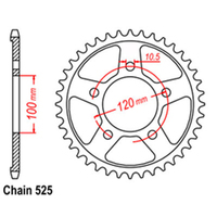 RK 40T Rear Sprocket for Aprilia RSV1000 R 2004