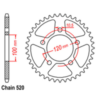 RK Rear Sprocket 40 Tooth 42-A06-40
