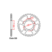 RK Rear Sprocket 47 Tooth 42-A06-47