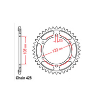 RK 60T Rear Sprocket for Aprilia RS4 125 2012