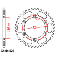RK Rear Sprocket 48 Tooth 42-B07-48