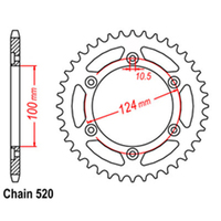 RK 41T Rear Sprocket for Ducati 695 Monster 2006-2007