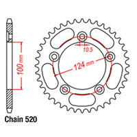 RK 44T Rear Sprocket for Ducati 659 Monster ABS 2018-2021