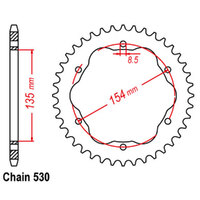 RK Rear Sprocket 40 Tooth 42-D07-40