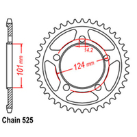 RK Rear Sprocket 38 Tooth 42-K06-38