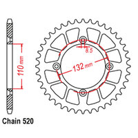 RK Rear Sprocket 50 Tooth 42-K08-50