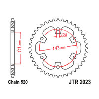 RK 42T Rear Sprocket for Royal Enfield CLASSIC 350 Wire Spokes 2022-2024
