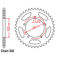 RK Rear Sprocket 43 Tooth 42-T09-43