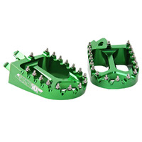 SMX Green Alloy Forged Footpegs for Kawasaki KX250X/KX252D 2021