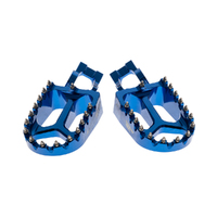 SMX Blue Alloy Forged Footpegs for Husqvarna FC 350 2016-2024