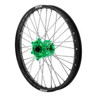 States MX Black/Green Front Wheel for Kawasaki KX250X/KX252D 2022 (21x1.6)