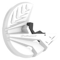Polisport White Front Disc/Fork Protector for Kawasaki KX250 (KX250F) 2021-2022