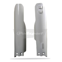 Polisport White Fork Protectors for Suzuki RM250 2001-2003