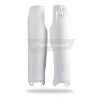 Polisport White Fork Protectors for Kawasaki KX250 (KX250F) 2019-2022