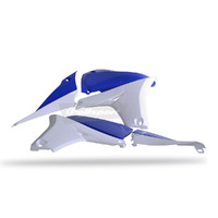 Polisport Blue/White Radiator Shrouds for Yamaha YZ450F 2010-2013