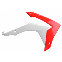 Polisport Red/White Radiator Shrouds for Honda CRF450R 2013-2016