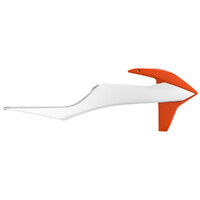 Polisport Orange/White Radiator Shrouds for KTM 250 EXC-F 2020-2022