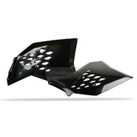 Polisport Black Radiator Shrouds for KTM 505 SX-F 2007-2008