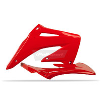 Polisport Red Radiator Shrouds for Honda CRF450R 2002-2004