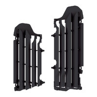 Polisport Black Radiator Louvers for Suzuki RM-Z450 2018-2022