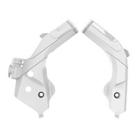 Polisport White Frame Protectors for Gas Gas MC 125 2021-2022
