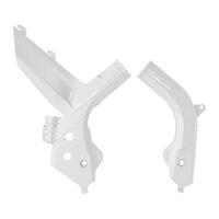 Polisport White Frame Protectors for KTM 150 EXC tpi 2020-2022