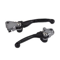 Polisport Black Folding Lever Set for Honda CRF450R 2007-2020