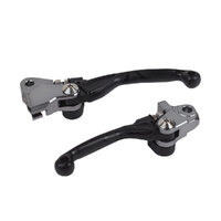 Polisport Black Folding Lever Set for Husqvarna TC125 2019-2021