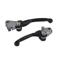 Polisport Black Folding Lever Set for Husqvarna TE300i 2018-2021