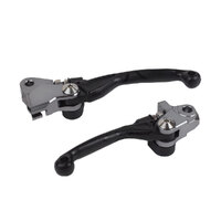 Polisport Black Folding Lever Set for Honda CR250R 2004-2009