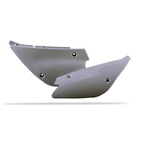 Polisport White Side Covers for Kawasaki KX100 2004-2005