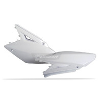 Polisport White Side Covers for Suzuki RM-Z450 2008-2017