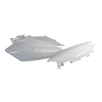 Polisport White Side Covers for Honda CRF450R 2011-2012