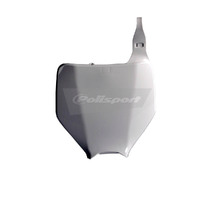 Polisport White Number Plate for Kawasaki KX125 2003-2008